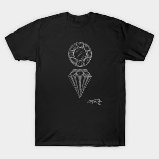 Diamond Vintage Patent Drawing T-Shirt